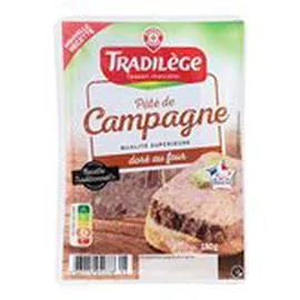 MARQUE REPÈRE, TRADILÈGE Pâté de campagne Supérieur 180g
