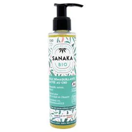 SANAKA BIO Huile démaquillante lactée au CBD et huile de Chanvre 150ml