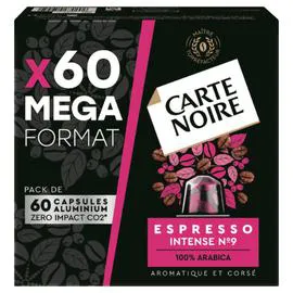 CARTE NOIRE Café capsules Compatibles Nespresso expresso intense °9 330g