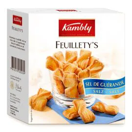 KAMBLY Biscuits apéritifs sel de Guérande 80g