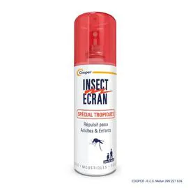 COOPER, INSECT ECRAN Répulsif puces, moustiques, tiques 75ml