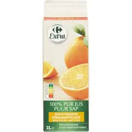CARREFOUR EXTRA Jus d'orange avec pulpe 2l