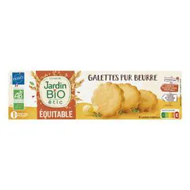 LÉA NATURE, JARDIN BIO ÉTIC Biscuits galettes pur beurre Bio 130g