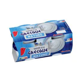 AUCHAN Yaourt à la grecque nature 4x150g