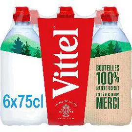 VITTEL Eau minérale naturelle Bouchon sport 6x75cl