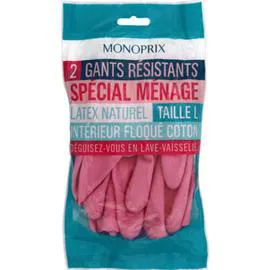 MONOPRIX Gants résistants spécial ménage Taille L l'unité