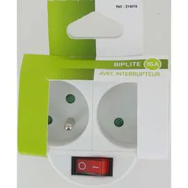 TRÉFILACTION Multiprise Biplite 16A Avec Interrupteur l'unité