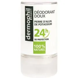 DERMOPHIL Expert Déodorant doux stick 24h pierre d'alun de potassium 115g