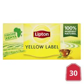LIPTON Thé noir Yellow Label x30 60g