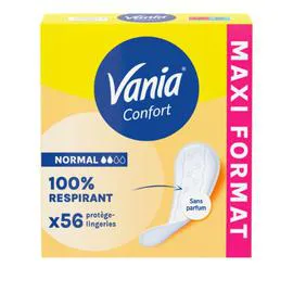 VANIA Protège-Slip Normal Respirant Confort x56