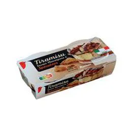 AUCHAN Tiramisu aux spéculoos 2x100g