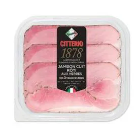 CITTERIO Jambon rôti aux herbes 80g