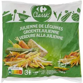 CARREFOUR Légumes cuisinés julienne de 4 légumes 750g