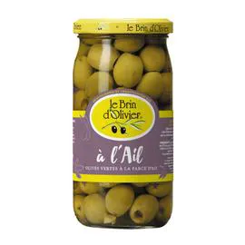 LE BRIN D'OLIVIER Olives vertes farcies à l'ail 200g