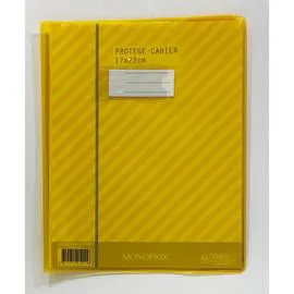 MONOPRIX Monoprix Maison Protège cahier jaune 17x22cm l'unité
