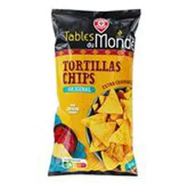 MARQUE REPÈRE, TABLES DU MONDE Tortillas chips Nature 200g