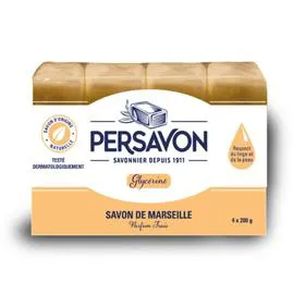 PERSAVON Savon de Marseille à la glycérine 4x200g