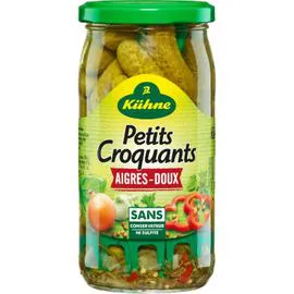 KÜHNE Cornichons Aigre doux Petit croquant 185g