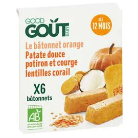 GOOD GOÛT BABY Bâtonnets 5 légumes 120g