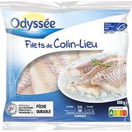 ODYSSÉE Filets de colin-Lieu 800g