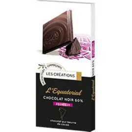 LES CRÉATIONS L'Equatorial chocolat noir 60% 80g