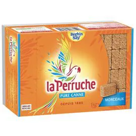 BÉGHIN SAY, LA PERRUCHE Sucre roux morceaux 1kg