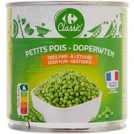 CARREFOUR CLASSIC' Petits pois très fins à l'étuvée 280g