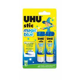 UHU Tube de colle stic Magic bleu 2x8,2g