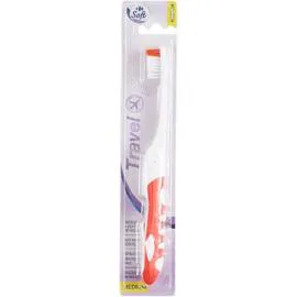 CARREFOUR SOFT Brosse à dents de voyage Medium l'unité
