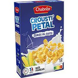 CHABRIOR Céréales Crousti'Pétal glacés au sucre 375g