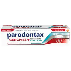 PARODONTAX Dentifrice Quotidien Au Fluor Gencives + Sensibilité & Haleine Fraîche Original 75ml