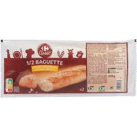 CARREFOUR Demi-baguettes précuites 2x150g