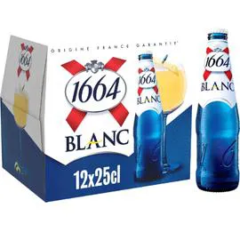 KRONENBOURG, 1664 Bière Blanche 12x25cl