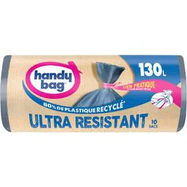 HANDY BAG Sac poubelle ultra restistant 130L x10