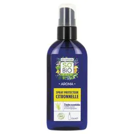 LÉA NATURE, SO'BIO ÉTIC Soin Corps Protecteur Citronnelles 3 Huiles Essentielles Arôma Bio 100ml