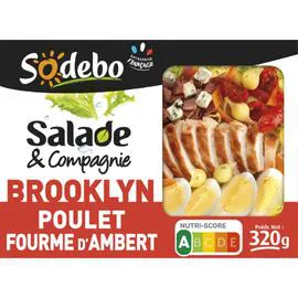 SODEBO Salade pates poulet rôti bacon fromage 320g