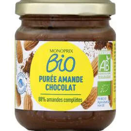 MONOPRIX BIO Purée d'amande chocolat 200g