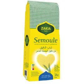 ZAKIA Semoule de blé dur extra-fine 5kg