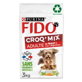 PURINA, FIDO Croquettes pour chien boeuf/céréales/légumes 3kg