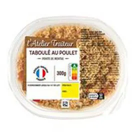 LECLERC, L'ATELIER TRAITEUR Taboulé poulet 300g