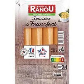 MONIQUE RANOU Saucisses de Francfort 235g