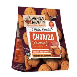 MICHEL & AUGUSTIN Biscuits apéritifs charcuterie chorizo 90g