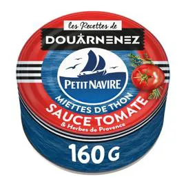 PETIT NAVIRE Miettes de thon à la tomate 104g