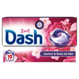 DASH Pods Lessive Jasmin & Rose de Mai x19 381g
