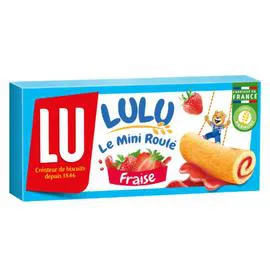 LU Gâteaux fourrés à la fraise Le Mini Roulé 150g