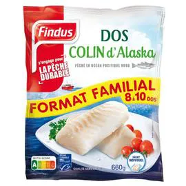 FINDUS Dos de colin d'Alaska 660g