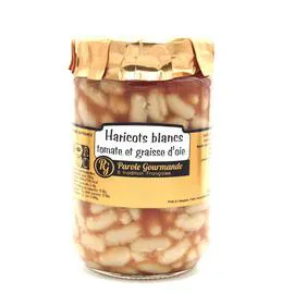 PAROLE GOURMANDE Haricots blancs cuisinés à la tomate et à la graisse d'oie 395g
