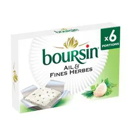 BOURSIN Fromage à tartiner Ail et Fines Herbes 96g