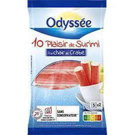 ODYSSÉE Plaisir de surimi à la chair de crabe 10x17g