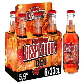 DESPERADOS Bière Red aromatisée Tequila Guarana Cachaça 6x33cl